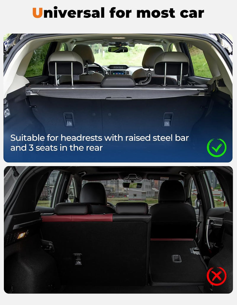 JOYTUTUS Schutzgitter Auto Hundegitter aus Aluminium Hundeschutzgitter Trenngitter Gepäckgitter Univ