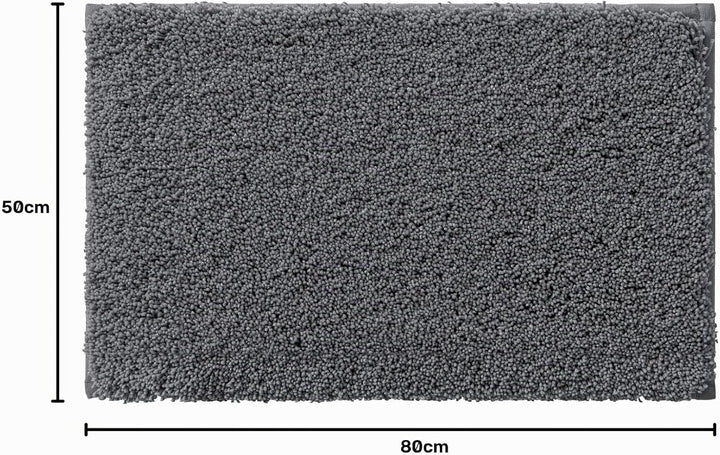 DEXI Badezimmerteppich 50 x 80 cm, Badematte rutschfest Saugfähig, Flauschig und Extra Dick, Badvorl