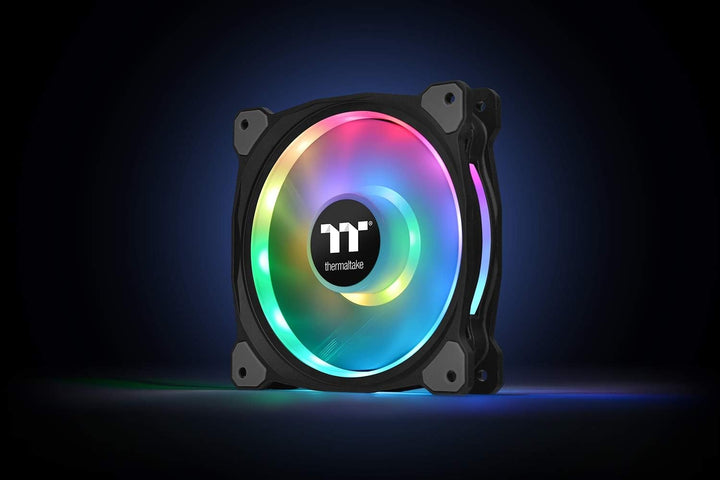 Thermaltake Riing Duo 12 RGB Radiator Fan 3 Pack Dual Riing Gehäuselüfter, schwarz