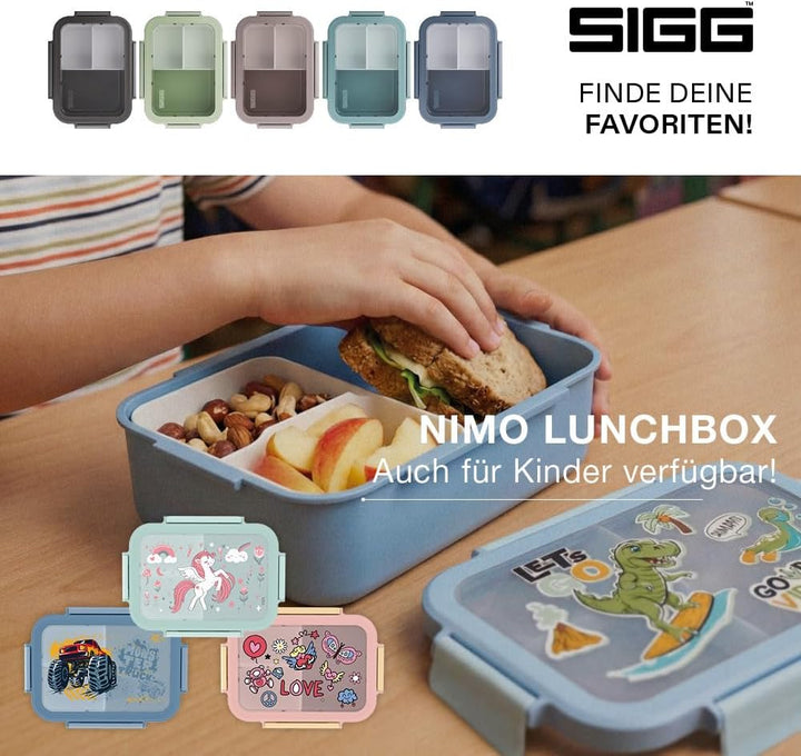 Sigg - NIMO Lunchbox L - Auslaufsicher - Trenner - Mikrowellen- &amp; Spülmaschinengeeignet - BPA-frei -