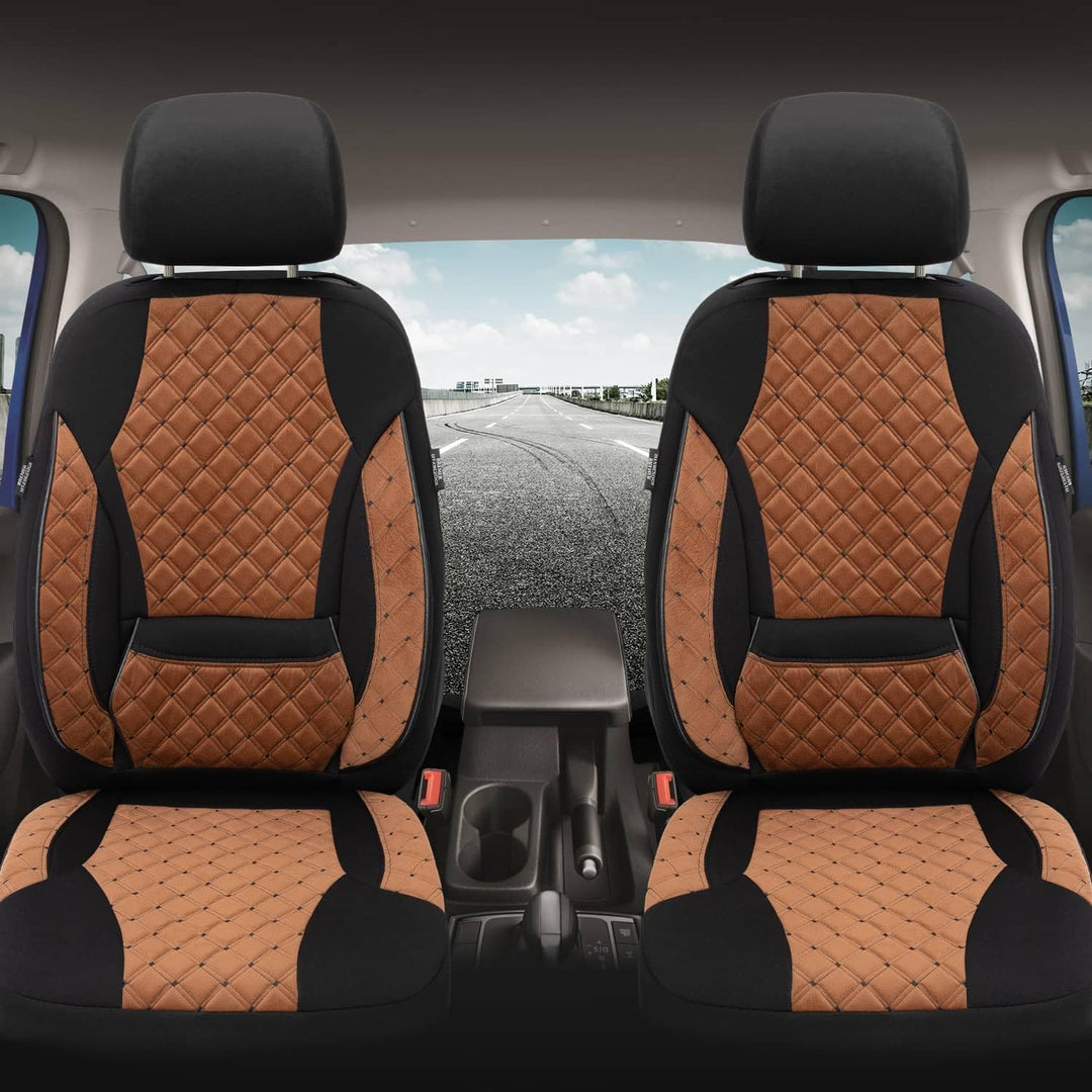 BREMER SITZBEZÜGE Mass Sitzbezüge Schonbezüge für Mercedes GLK X204 TK611 TK611 - Schokobraun / Schw