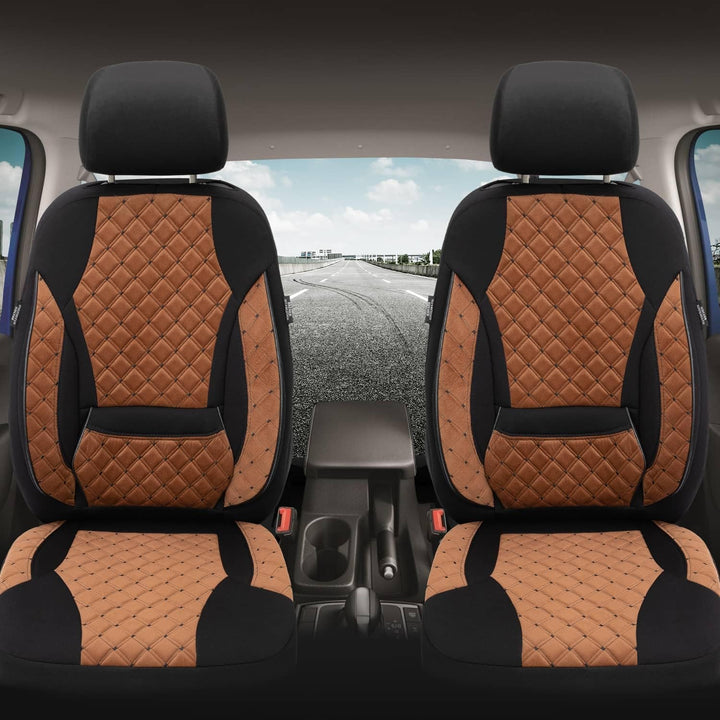 BREMER SITZBEZÜGE Mass Sitzbezüge Schonbezüge für Mercedes GLK X204 TK611 TK611 - Schokobraun / Schw