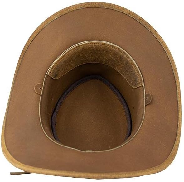 Black Jungle ARAMAC Lederhut Cowboyhut Australienhut Hut L Tan, L Tan