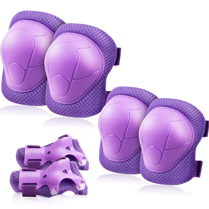 Knieschoner Kinder Schoner Inliner Protektoren: [6er Set] Schützer Inline Skates Kinder Knieschützer