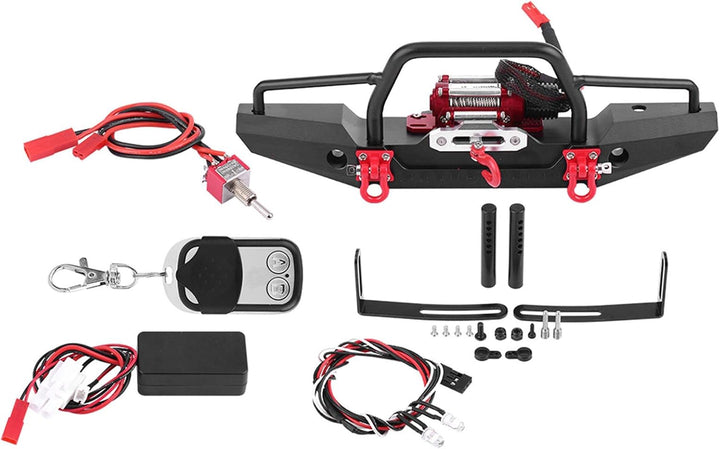 Aluminiumlegierung Vorne, Winde für Traxxas 4 RC Raupenwinde Stossstange mit Zubehör Traxxas High Ca