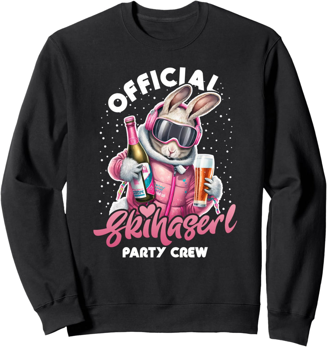 Skifahren Official Skihaserl Party Crew Apres Ski Damen Sweatshirt