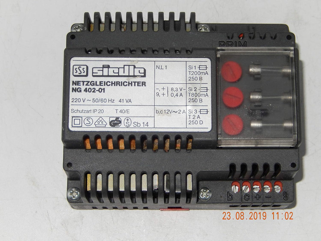 Siedle NG 402-01 Netzgleichrichter für Sprechanlage Netzgerät Netztrafo geb.