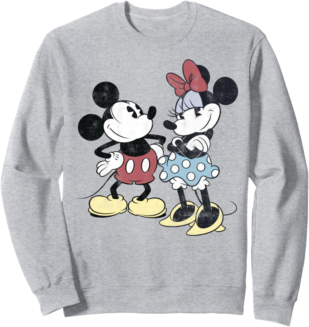 Disney Mickey And Friends Mickey And Minnie Retro Portrait Sweatshirt