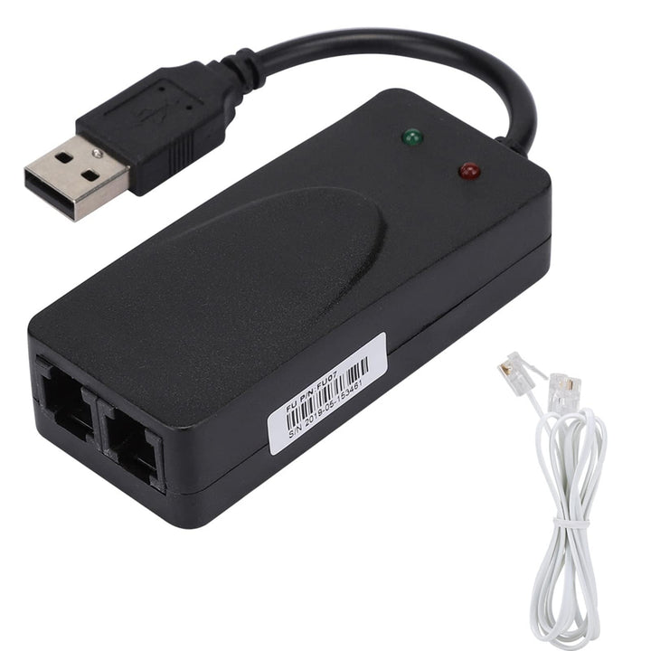 Normales DFÜ Modem, Faxmodem Dual Port USB2.0 56K Externer Modemtreiber für Win 7/Win 8/Win 10/Win X