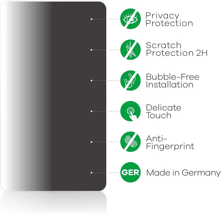 upscreen Spy Shield Clear Premium Blickschutzfolie für Lenovo ThinkPad E560