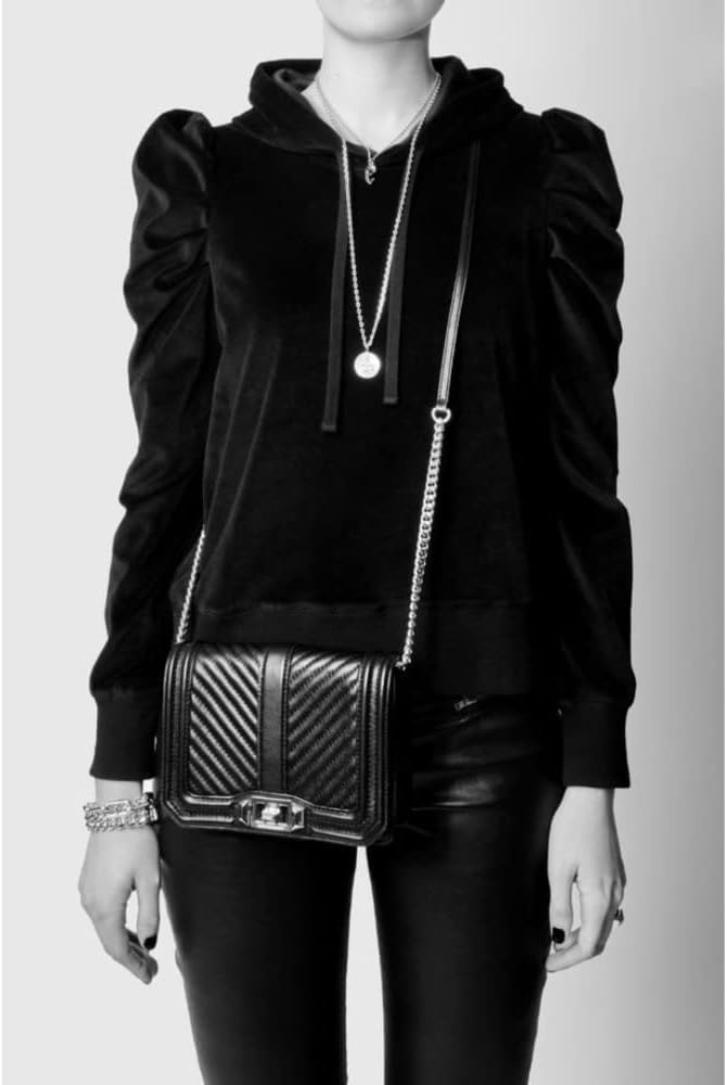 Rebecca Minkoff Women's Chevron Quilted Love Crossbody Bag Einheitsgrösse Mehrfarbig/Silber, Einheit