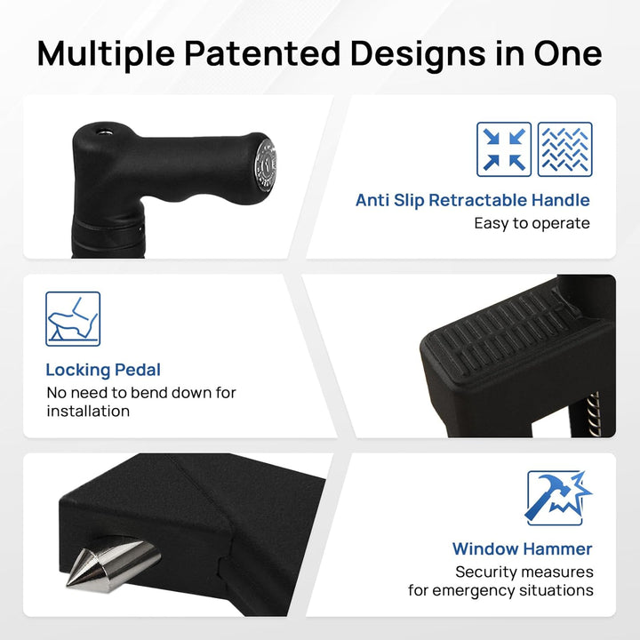 Boiarc Pedalschloss Diebstahlsicherung für Auto Bremse Kupplung, Auto-Bremssperre und Kupplungssperr