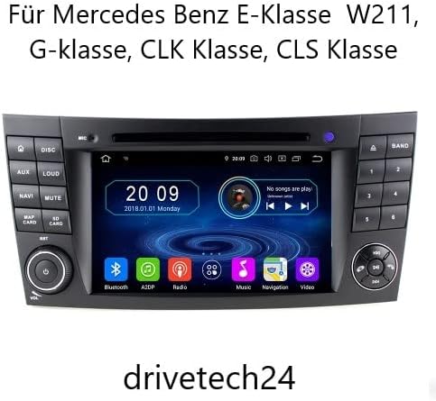 GABITECH Android 11 Autoradio Stereo GPS für Mercedes-Benz E-Klasse W211 2002-2009 Mercedes-Benz G-K