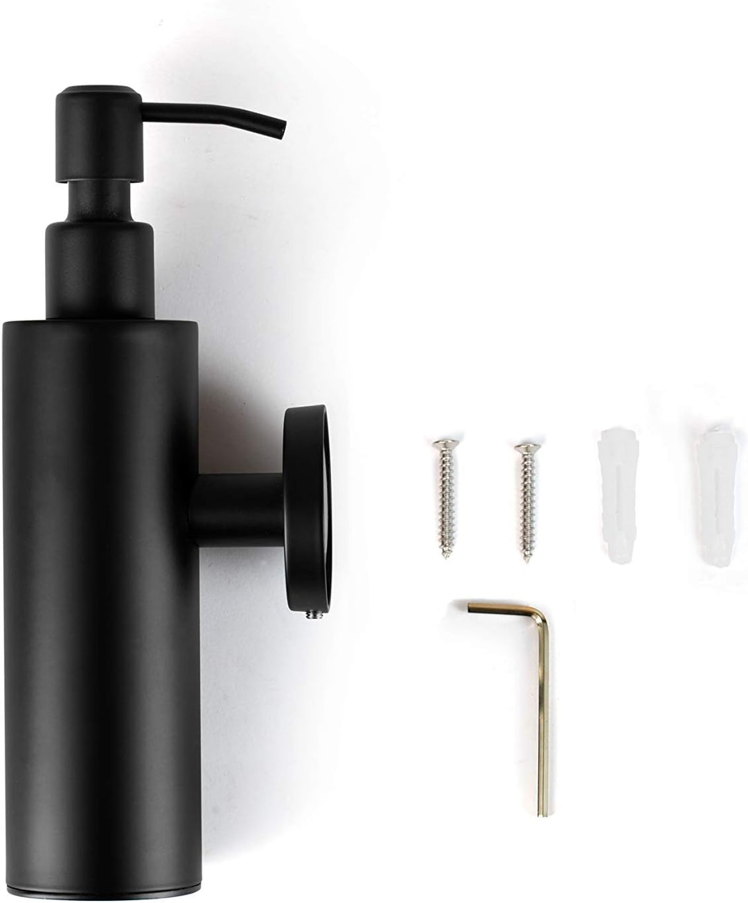 Ambrosya - Seifenspender aus Edelstahl in Schwarz - Bad Badezimmer Bohren Halter Halterung Seife Sei