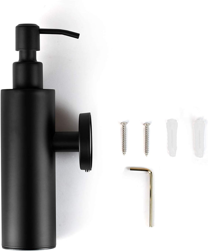 Ambrosya - Seifenspender aus Edelstahl in Schwarz - Bad Badezimmer Bohren Halter Halterung Seife Sei
