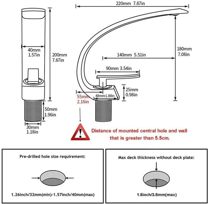 Waschtischarmatur Schwarz Wasserhahn Bad Messing Einhebelmischer 360° schwenkbar Armatur Badezimmer