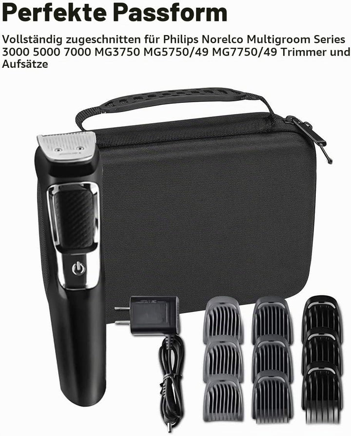 ProCase Hart Koffer Hülle Tasche für Philips Norelco Multigroom Series 3000 5000 7000 MG3750 MG5750/