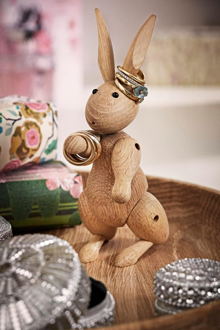 Kay Bojesen Kaninchen Figuren 16 cm Holzfiguren Weihnachtsdekoration, Holz 16 x 8 x cm Kaninchen, 16