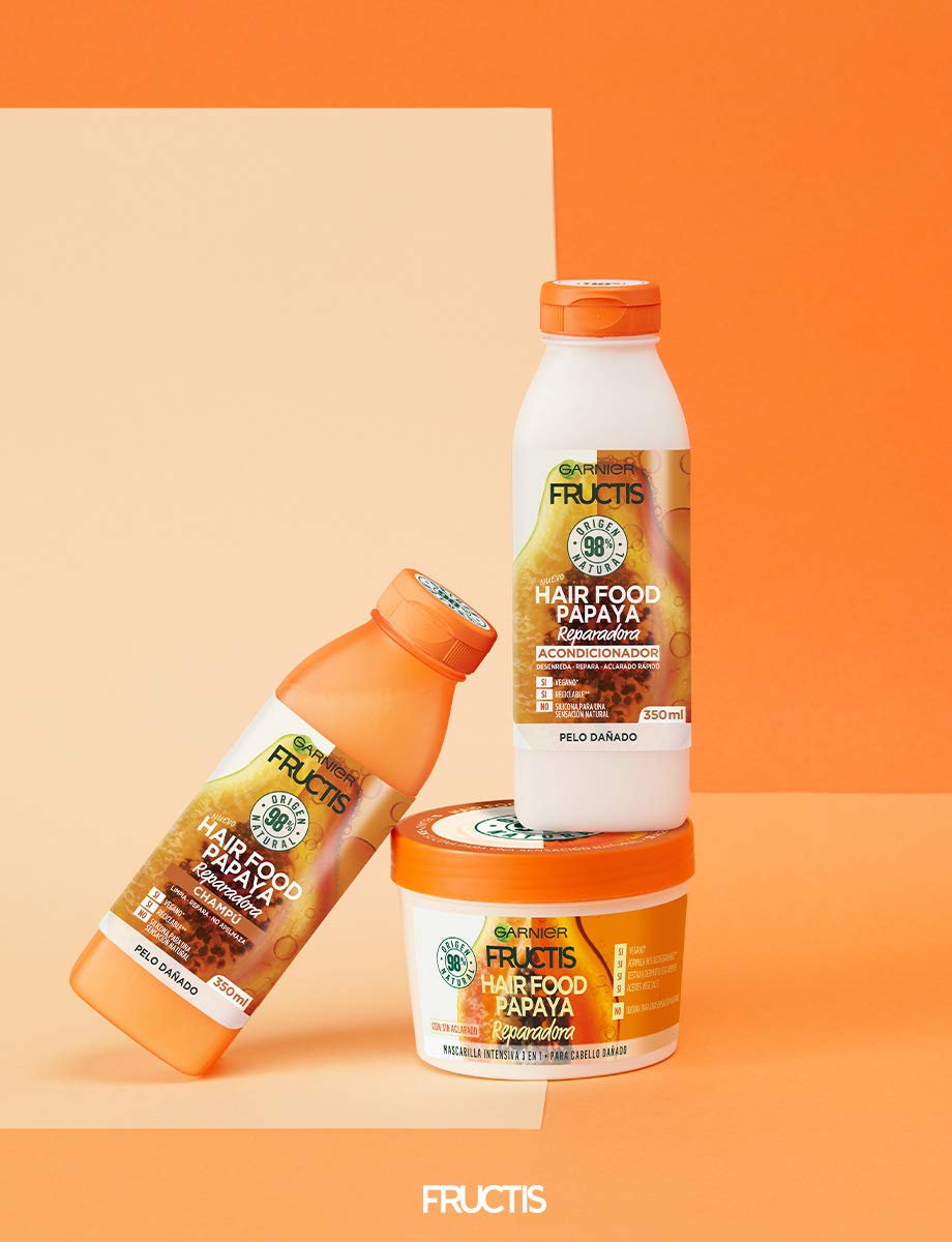 Fructis Hair Mascaras 280 ml Papaya 390 ml (3er Pack), Papaya 390 ml (3er Pack)