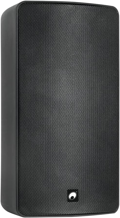 OMNITRONIC ODP-208 Installationslautsprecher 16 Ohm schwarz | Wetterfester 8"-Wandlautsprecher mit H