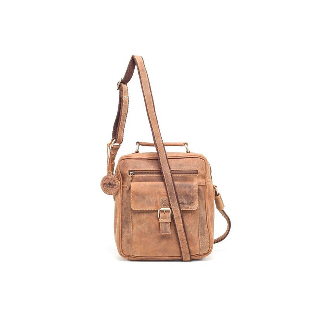 Greenburry Vintage Umhängetasche Leder 21 cm
