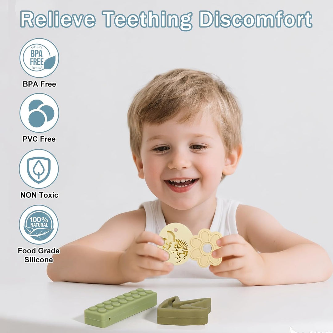 CLDY Kaukette für Kinder, 5er-Pack sensorische Kauketten, Autismus-Spielzeug für Jungen und Mädchen,