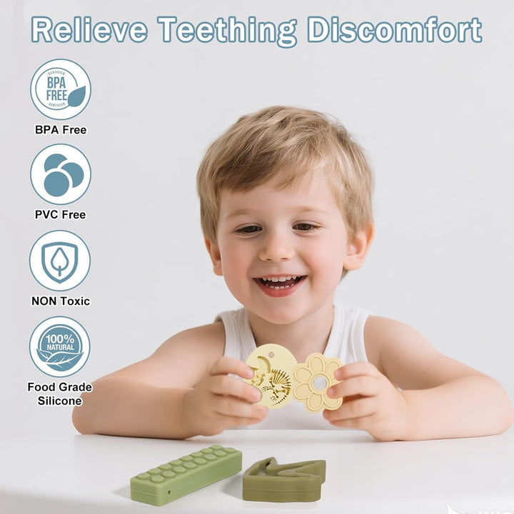 CLDY Kaukette für Kinder, 5er-Pack sensorische Kauketten, Autismus-Spielzeug für Jungen und Mädchen,