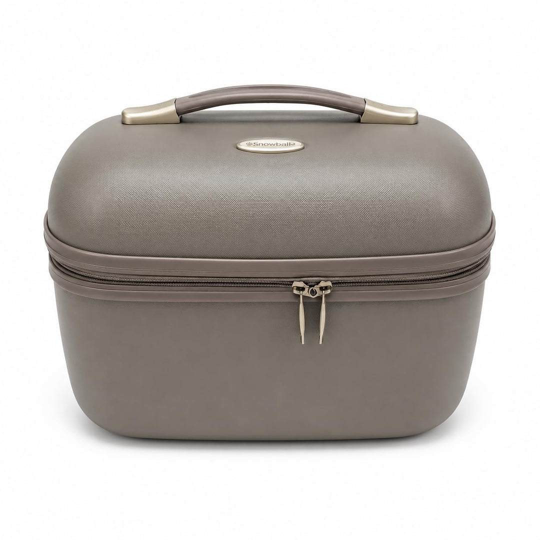 Snowall – Vanity Case SNOWBALL Dublin 34 x 24 cm ABS – Geschenkidee für Damen, Ecru – Stoff Einheits