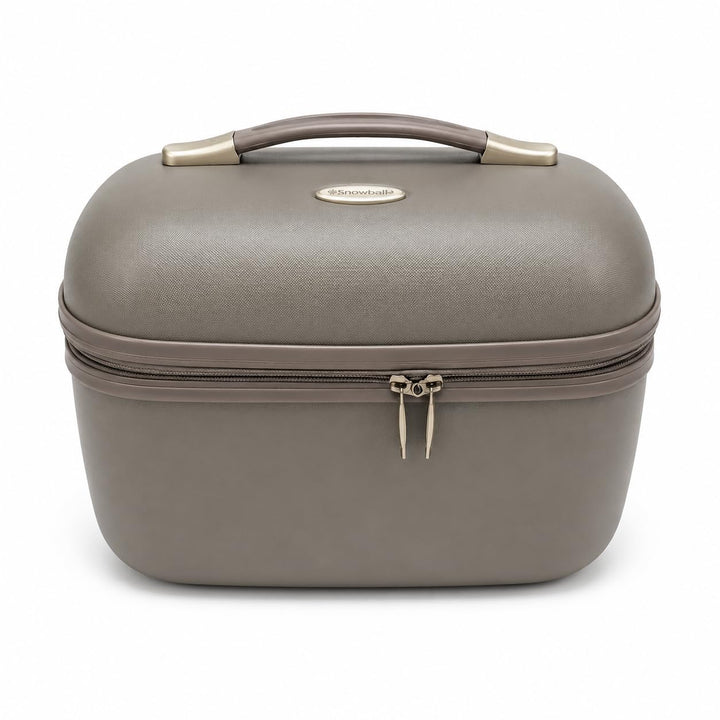 Snowall – Vanity Case SNOWBALL Dublin 34 x 24 cm ABS – Geschenkidee für Damen, Ecru – Stoff Einheits