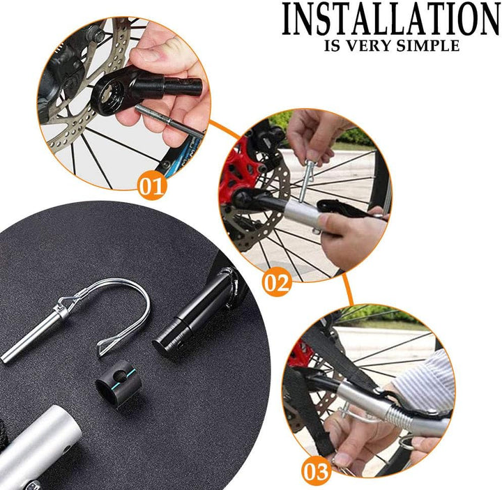 Fahrrad Anhängerkupplung Universal Adapter mit Sicherungsstift für Fahrradanhänger und Kinderanhänge