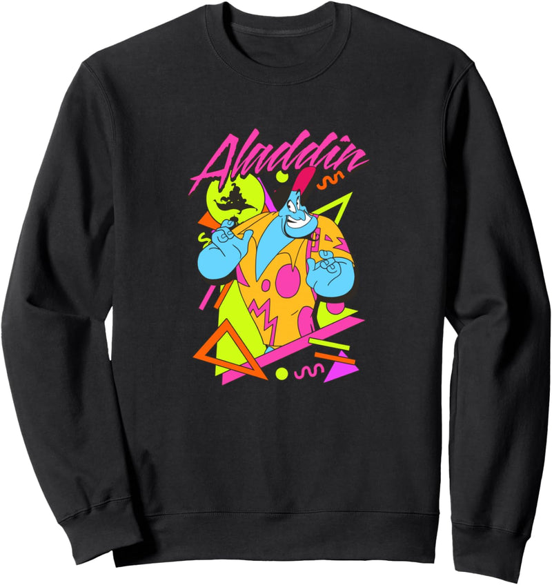 Disney Aladdin Genie In A Shirt Retro Abstract Sweatshirt