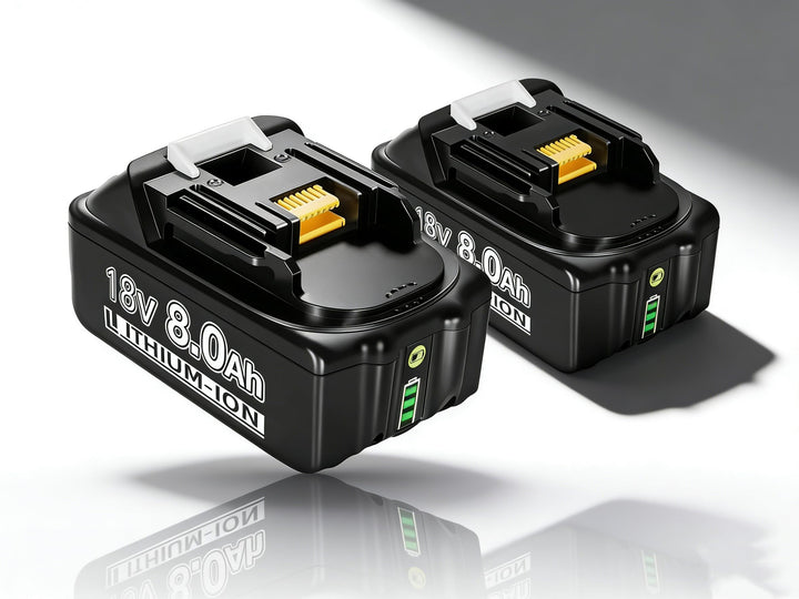 2 Stück 18V 8.0Ah/8000mAh Li-ion Akku Ersatzakku für makita 18V Akku BL1850 BL1850B BL1830 BL1860B B