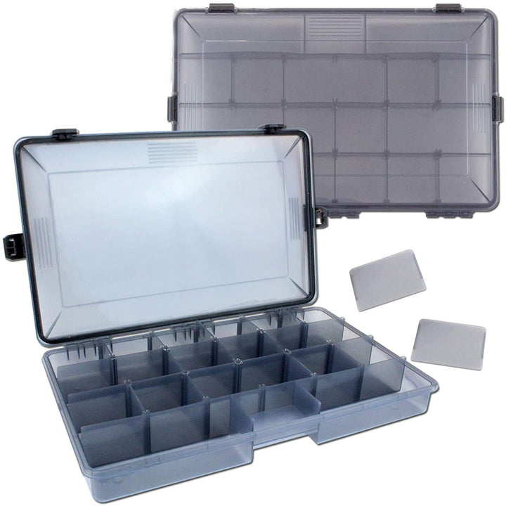 Angel-Berger Pro Tackle Box Zubehörbox Köderbox wasserdicht Large, Large