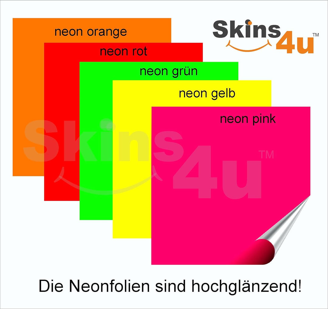 Skins4u Drohnen Aufkleber Skin Sticker Set Folierung für DJI Mavic Mini 3 Pro fluoreszierende Neon h