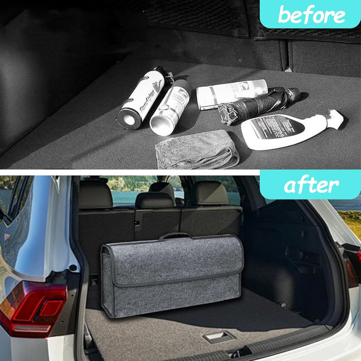 2Stück Kofferraum Organizer, Auto Kofferraum Organizer, Filz Auto box kofferraumtasche Toolbag - Gee