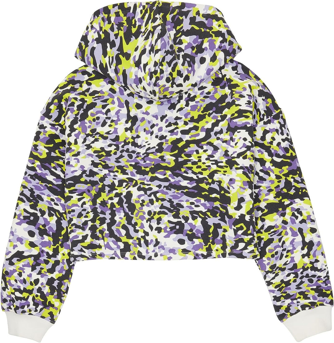 TOM TAILOR Mädchen Cropped Hoodie mit Muster 128 33751 - Large Multicolor Spotted Print, 128 33751 -