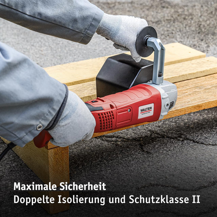 WALTER Bürstenschleifer 1300W – Leistungsstarker Walzenschleifer, Schleifmaschine für Aussenrenovier
