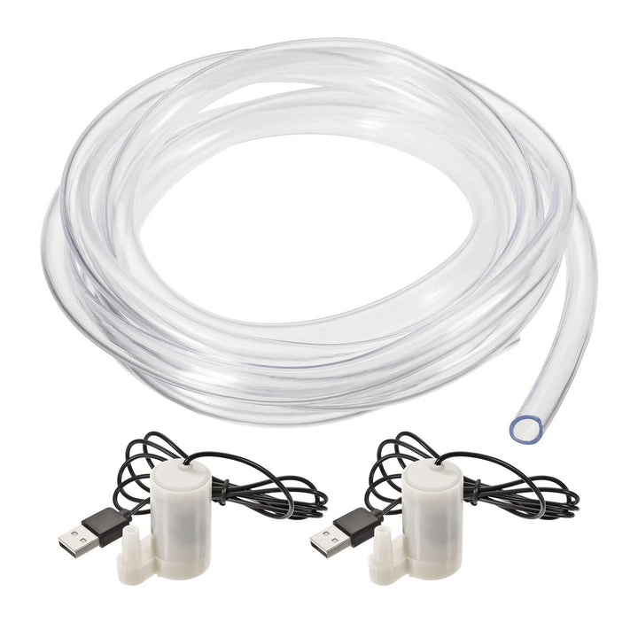 sourcing map Mini Wasserpumpe DC 5V Micro Tauchmotor Vertikal mit USB Steckverbinder Rohr