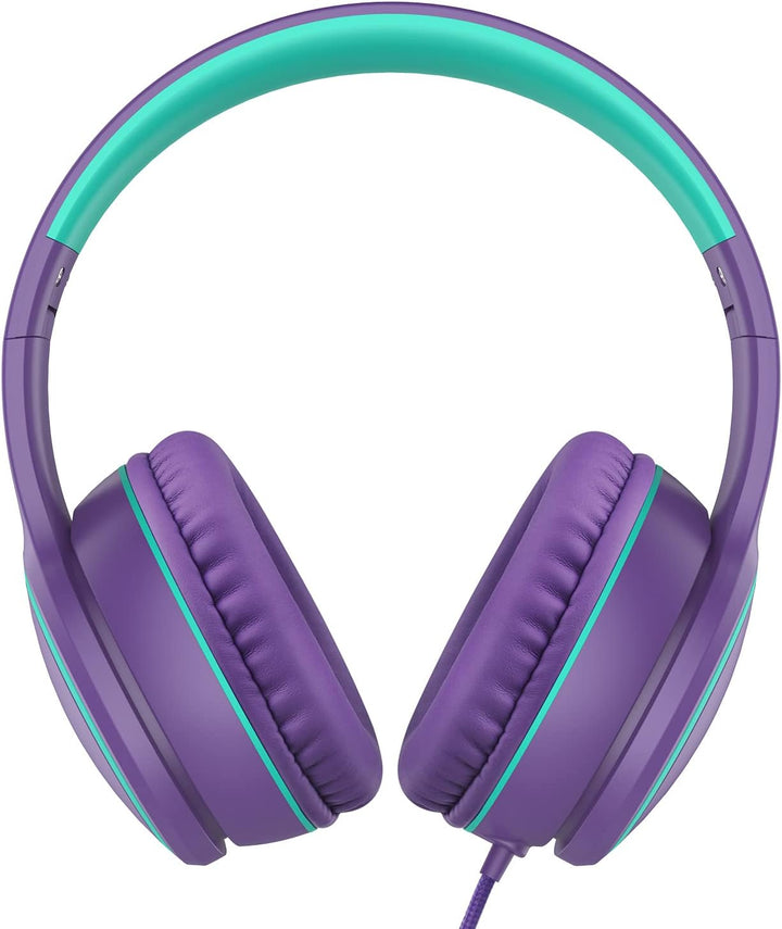 RORSOU R10 Over-Ear-Headphones mit Mikrofon, leichte faltbare Stereo-Bass-Headset mit 1,5 m nicht ve