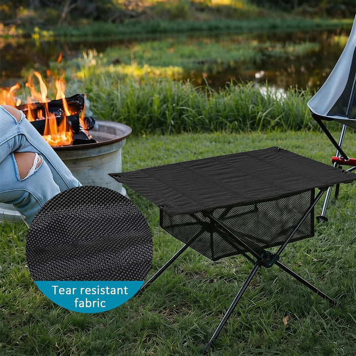 Campingtisch Faltbar, Aluminium Klapptisch Camping Tisch mit Tragetasche, Ultraleicht Tragbar Pickni
