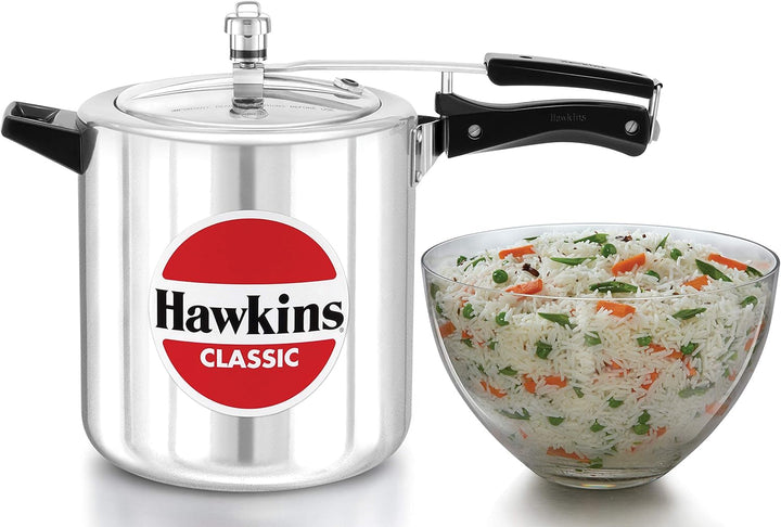 Hawkins Classic Schnellkochtopf, 8 l, aus Aluminium, inkl. LSL Kochbuch