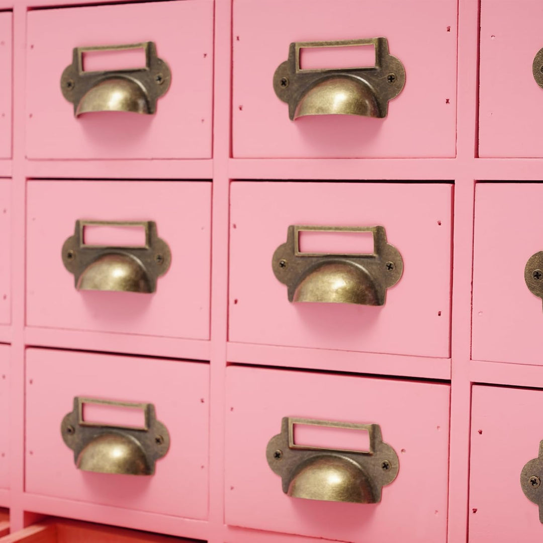 Schreibtisch-Schubladen-Organizer, Holz Kartenkatalogschrank mit 16 Schubladen, Schlafzimmer-Organis