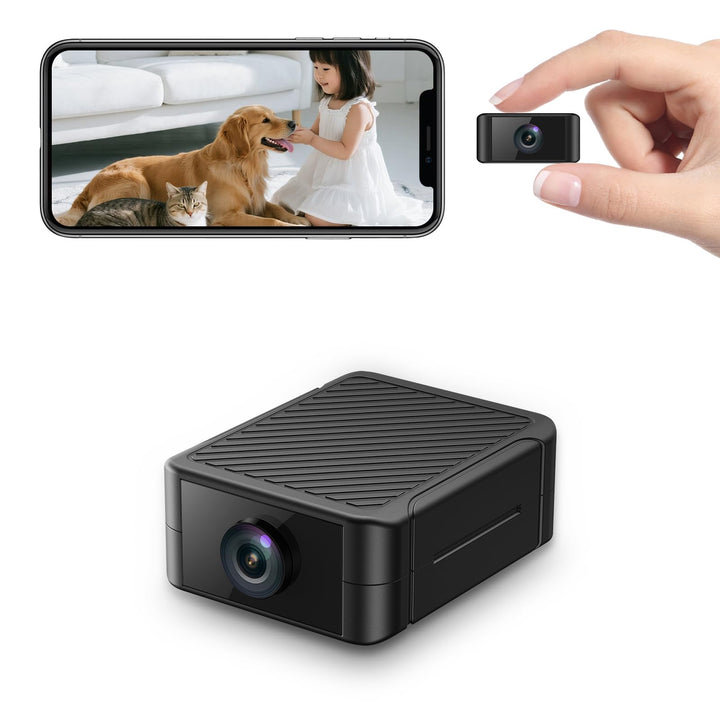 Mini Kamera, 4K HD WLAN Überwachungskamera Innen Für Live Übertragung Handy APP, WiFi Camera Nachtsi
