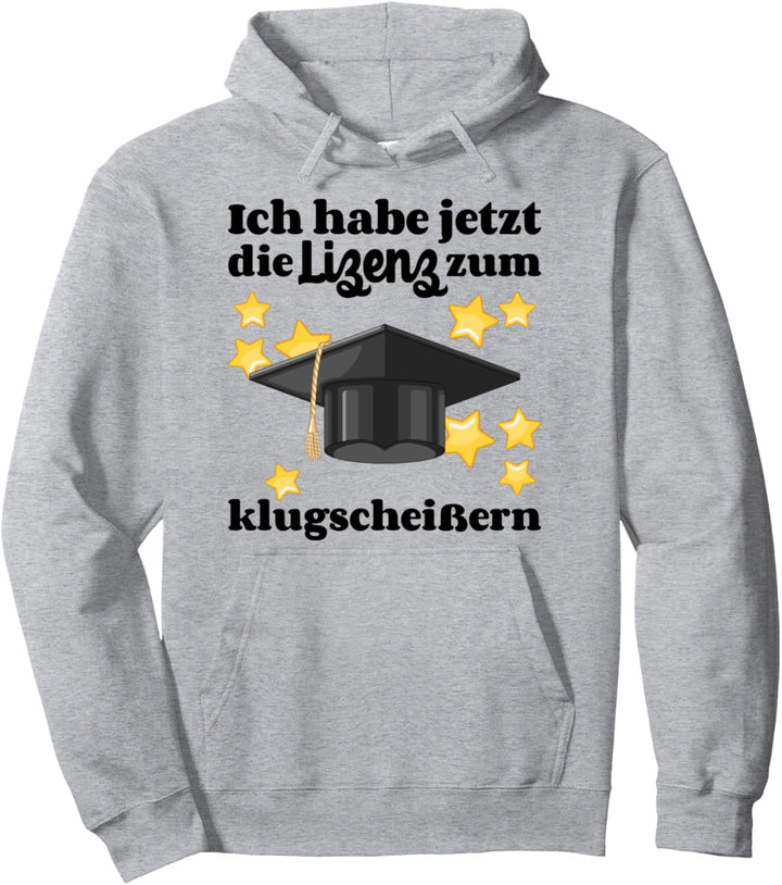 Master Abschluss Uni Spruch Lizens Zum Klugscheissen Pullover Hoodie