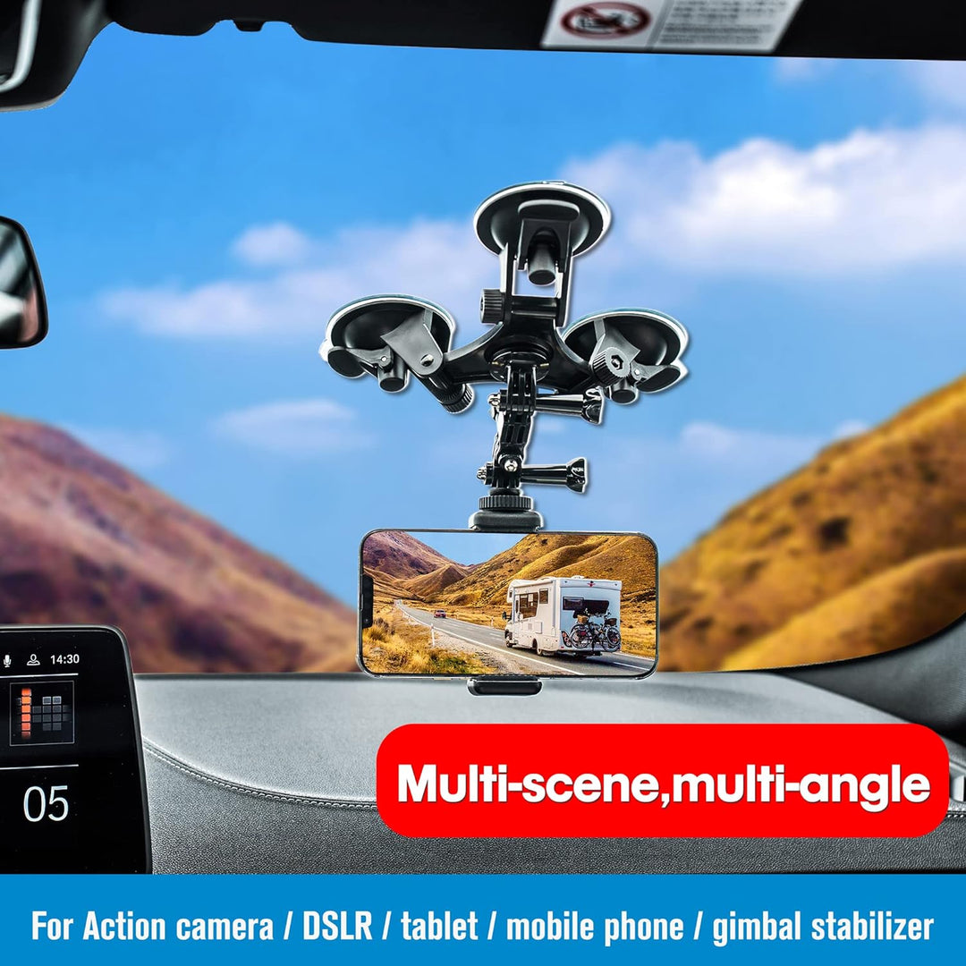 RIGINADO Insta360 X3 Saugnapf, Saugnapf für DJI OSMO Action/GOPRO 9/Insta 360/GOPRO 8/OSMO Pocket, A