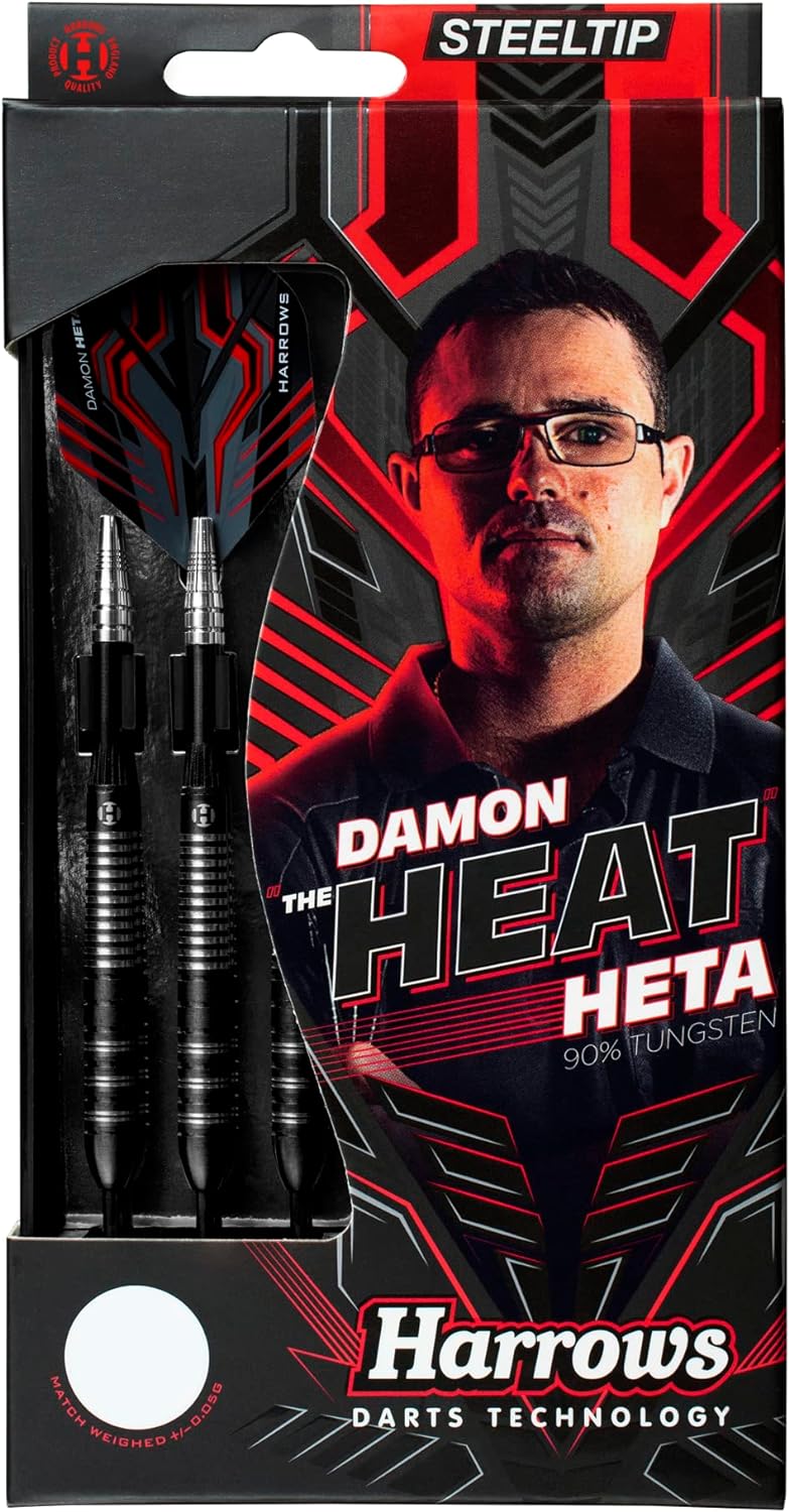 Harrows Darts Damon Heta 90% Tungsten Steeldarts 25g, 25g
