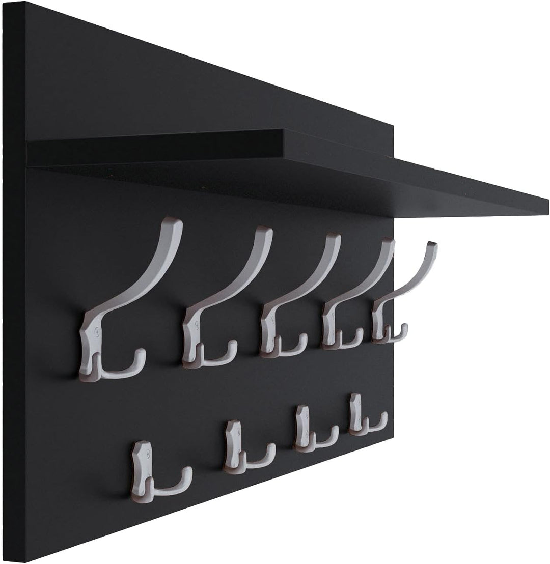 AKKE 40x80 | VERTI Garderobenpaneel Wandgarderobe Garderobe Wandpaneel Kleiderstange ALUMINIUM | SCH