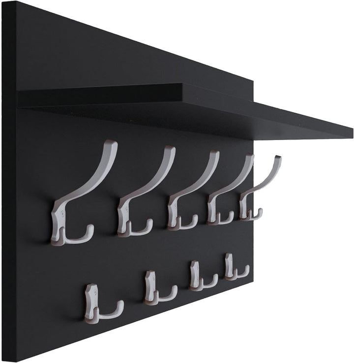 AKKE 40x80 | VERTI Garderobenpaneel Wandgarderobe Garderobe Wandpaneel Kleiderstange ALUMINIUM | SCH