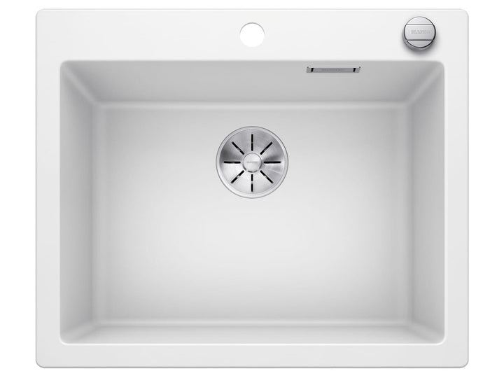 BLANCO PLEON 6 | SILGRANIT weiss | Einbauart: Einbau von Oben | mit Ablauffernbedienung | 60er Unter