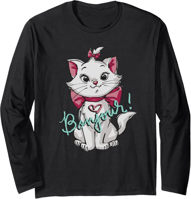 Disney Aristocats Marie Bonjour Langarmshirt